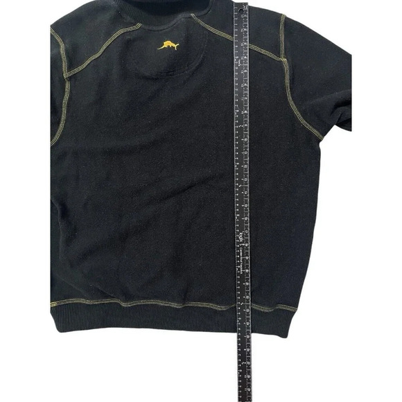 Tommy Bahama Sweater Mens Medium Pittsburgh Steelers Shawl Collar Football NFL - Picture 10 of 10